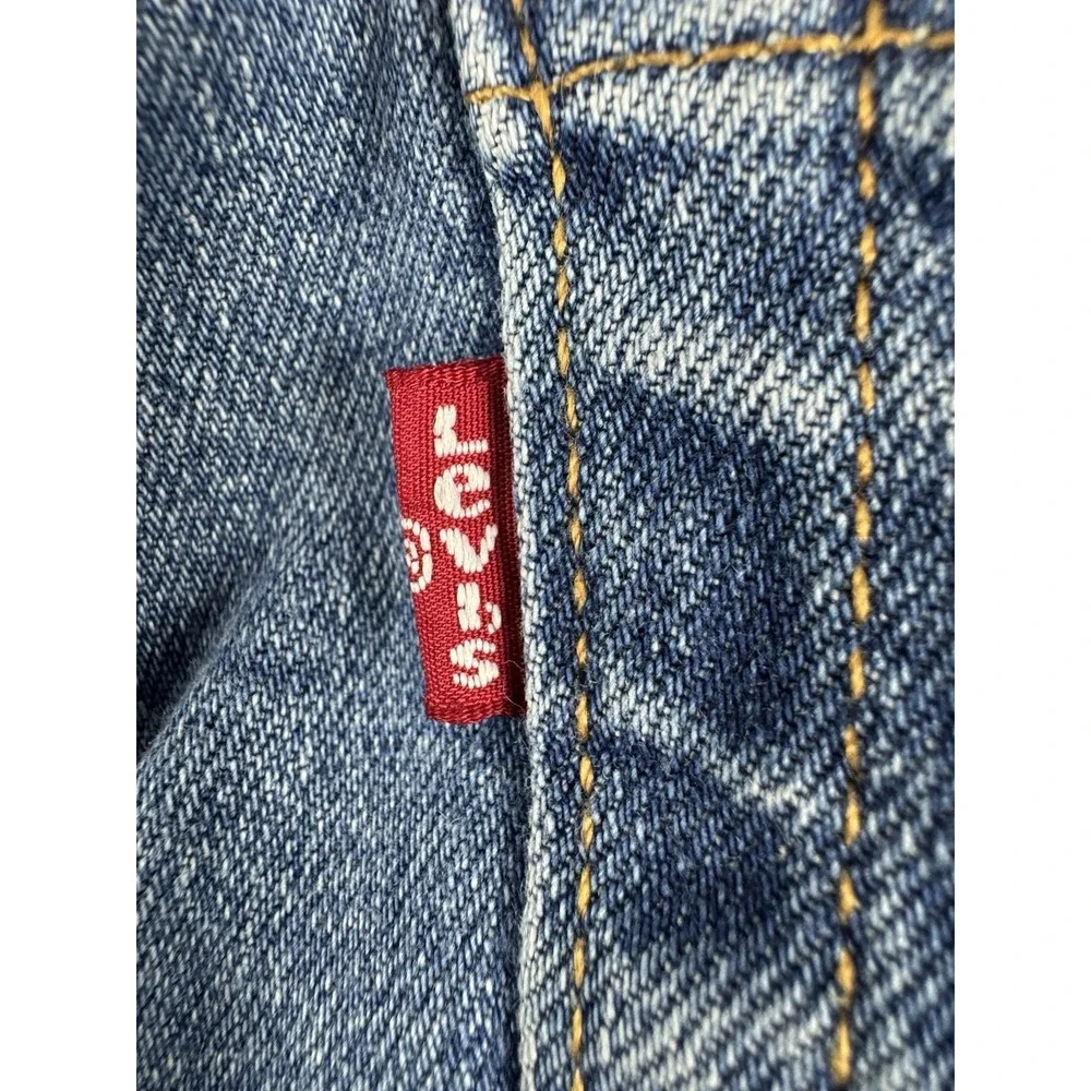 Levi's 505 Regular Fit Jeans 36x32 Blue Denim Straight Leg‎ Mens